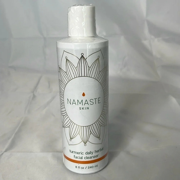 NAMASTE Skin Turmeric Daily Herbal Facial Cleanser New Unopened Size 8 oz 240ml - Picture 7 of 7